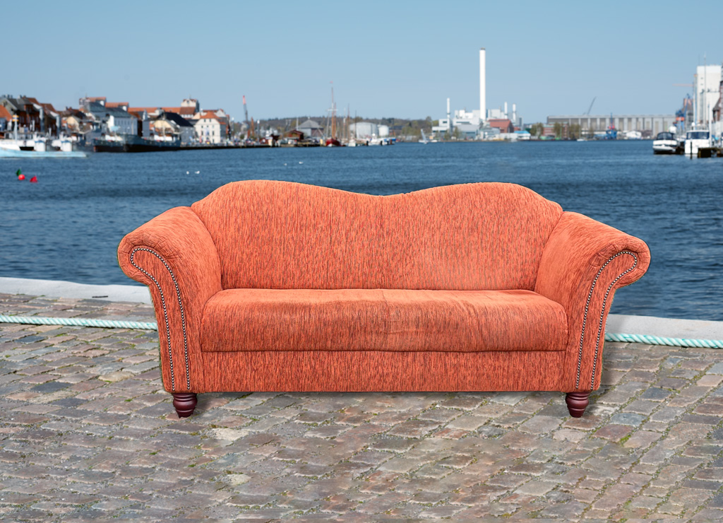 Edel orange sofa