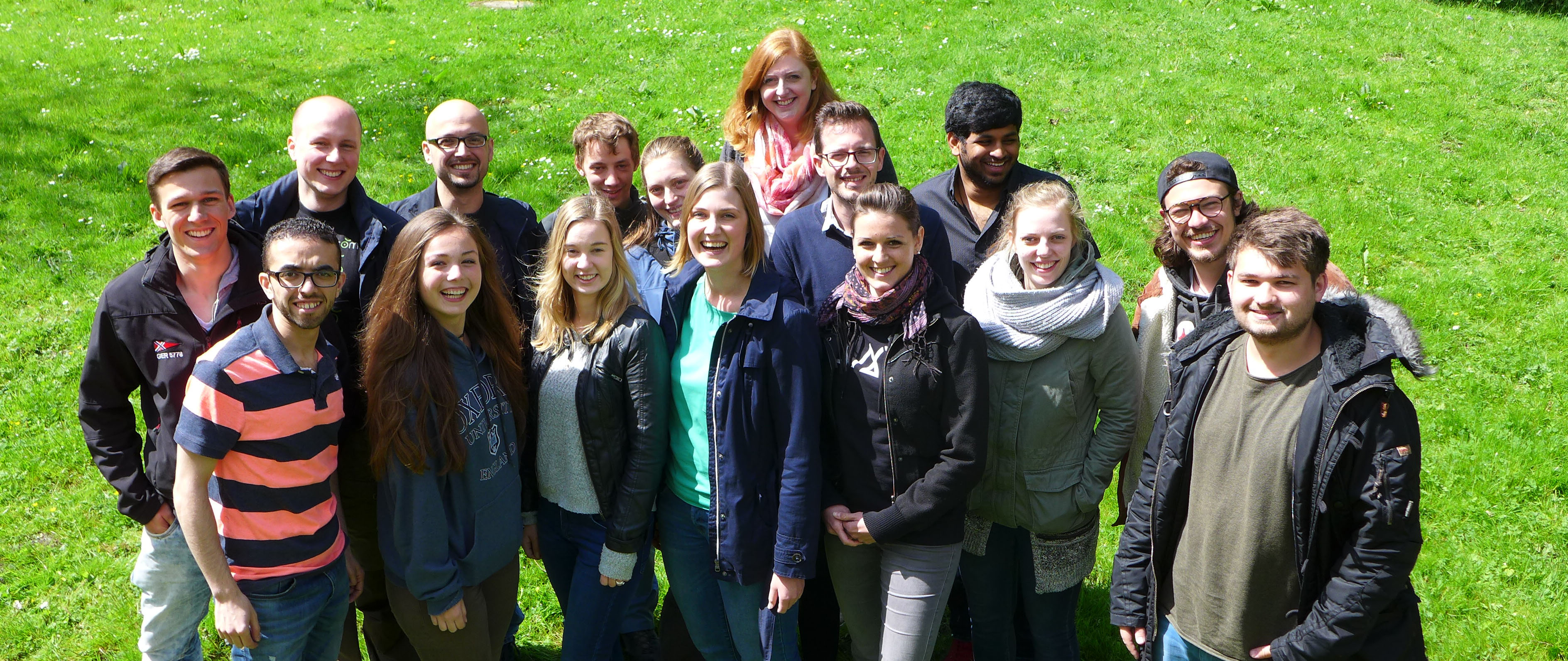 Die Mentorinnen und Mentoren 2017/18 auf dem Campus.