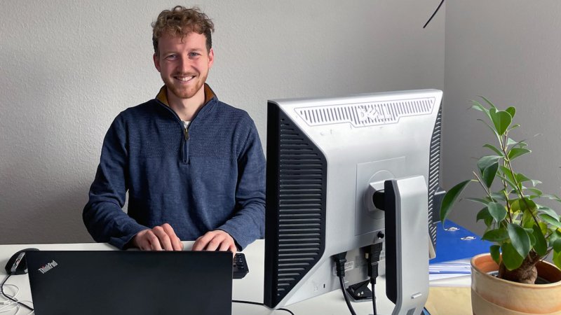 Justus Börms hat sich mit dem Entstehungsprozess von Aerogelen beschäftigt – und wurde dafür ausgezeichnet.