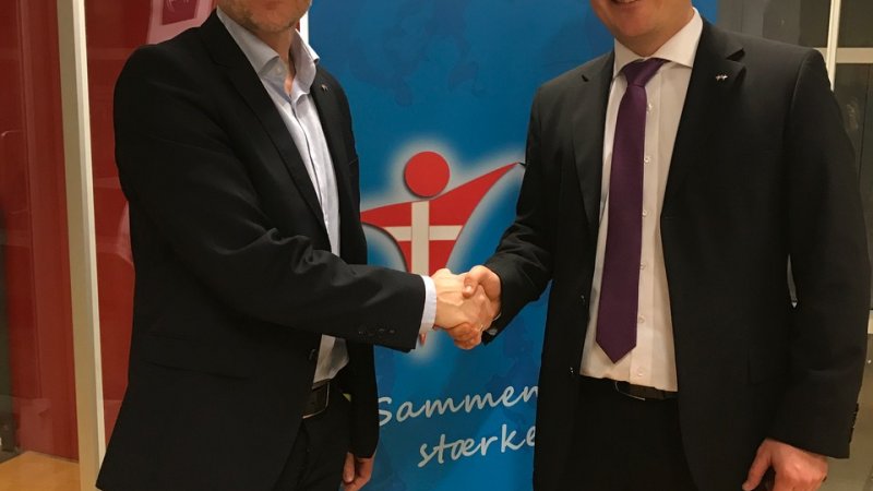 Prof. Dr. Bosco Lehr und Claus Schmidt vom UdviklingsRåd Sønderjylland.