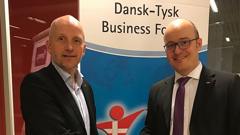 Prof. Dr. Bosco Lehr und Claus Schmidt vom UdviklingsRåd Sønderjylland.