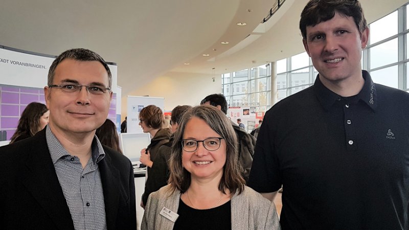 Freuten sich über die rege Beteiligung: Thomas Severin, geschäftsführender Präsident der Hochschule Flensburg Ellen KittelWegner, Leiterin des CampusCareer, und Christian Grau, Geschäftsführer von „Tiedje“.