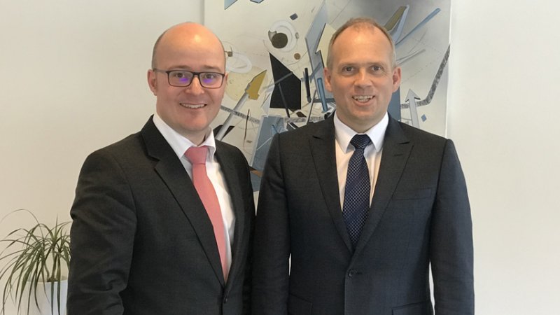 VP Internationales Prof. Dr. Bosco Lehr mit dem Vice-Chancellor der SDU in Odense Henrik Dam