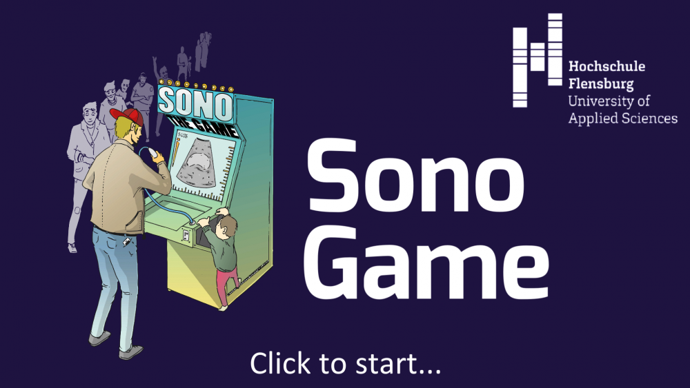 Screenhot der SonoGame App, hier Startbildschirm