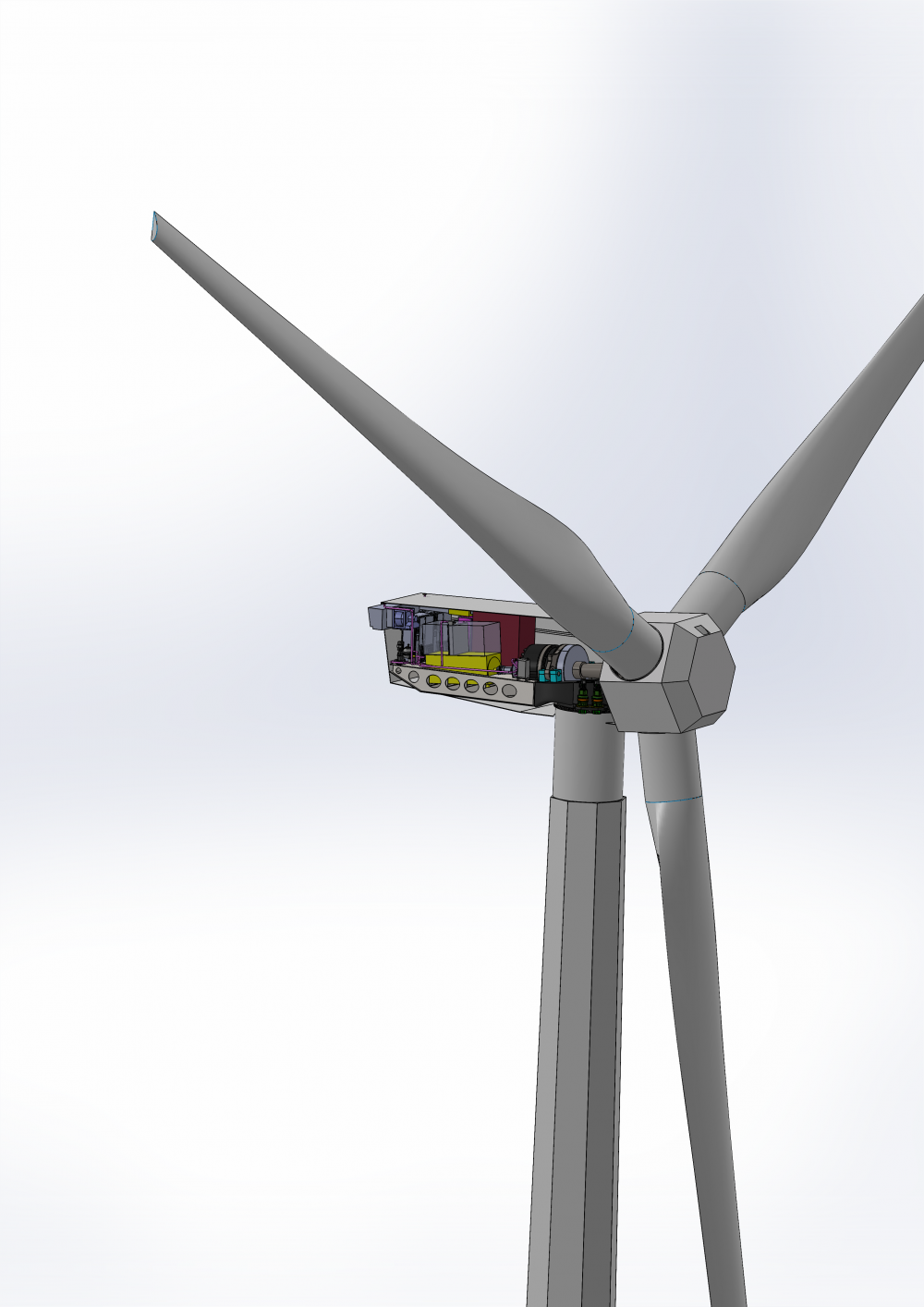Studierende der HS Flensburg und FH Kiel optimieren die innovative ‚Low Emission‘ Windenergieanlage Optimus92L.E.