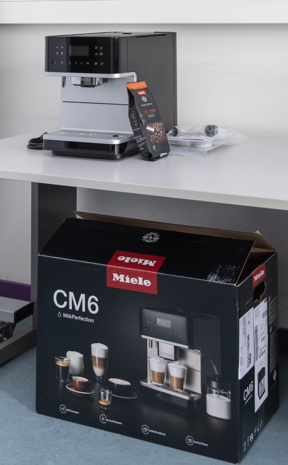 Die Miele CM6 stand den Studierenden für die Entwicklung neuer Informationsprodukte zur Verfügung.