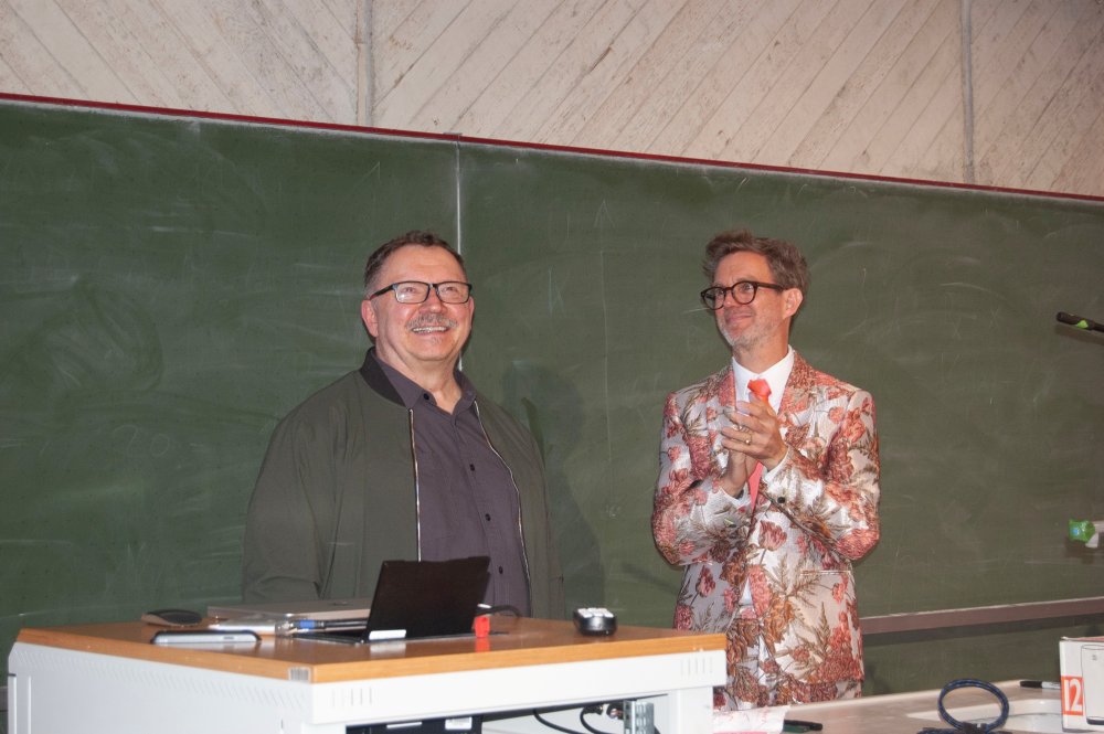 Prof. Jim Lacy brachte die Disney- Legende auf den Campus