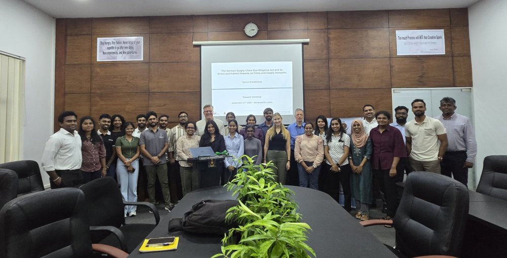 The audience at the guest lecture at the University of Moratuwa.