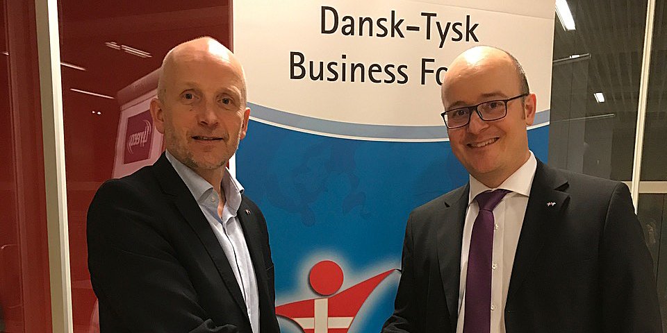 Prof. Dr. Bosco Lehr und Claus Schmidt vom UdviklingsRåd Sønderjylland.