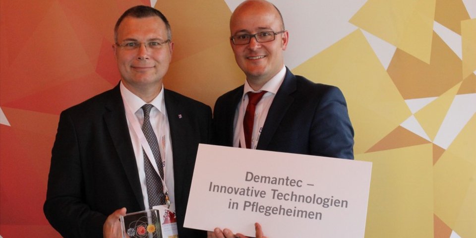 Innovative Preisträger: Prof. Dr. Thomas Severin und Prof. Dr. Bosco Lehr sind beim Wettbewerb „Ausgezeichnete Orte im Land der Ideen“ ausgezeichnet worden. 