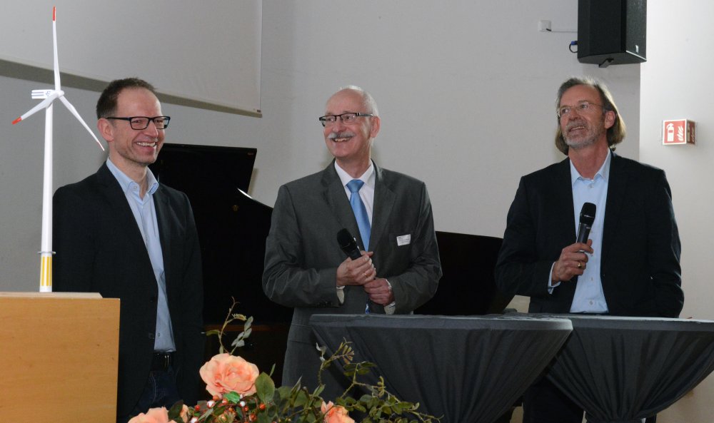 Väter des Erfolges: Prof. Dr. Clemens Jauch, Prof. Dr. Alois Schaffczyk und Prof. Dr. Torsten Faber.