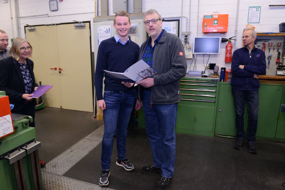 Erfolgreiche Ausbildung zum Industreiemechaniker von Noah Jürgensen
