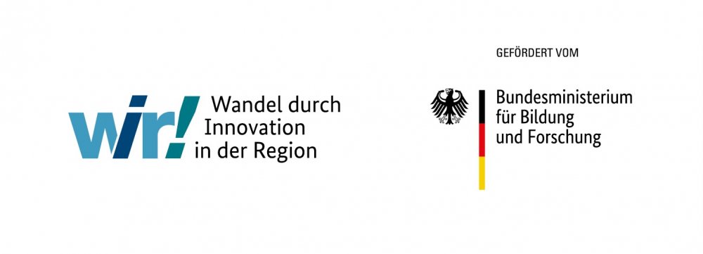 Das Projekt wird vom BMBF im Rahmen des Innovation & Strukturwandel-Programms „WIR! Wandel durch Innovation in der Region“ gefördert. 