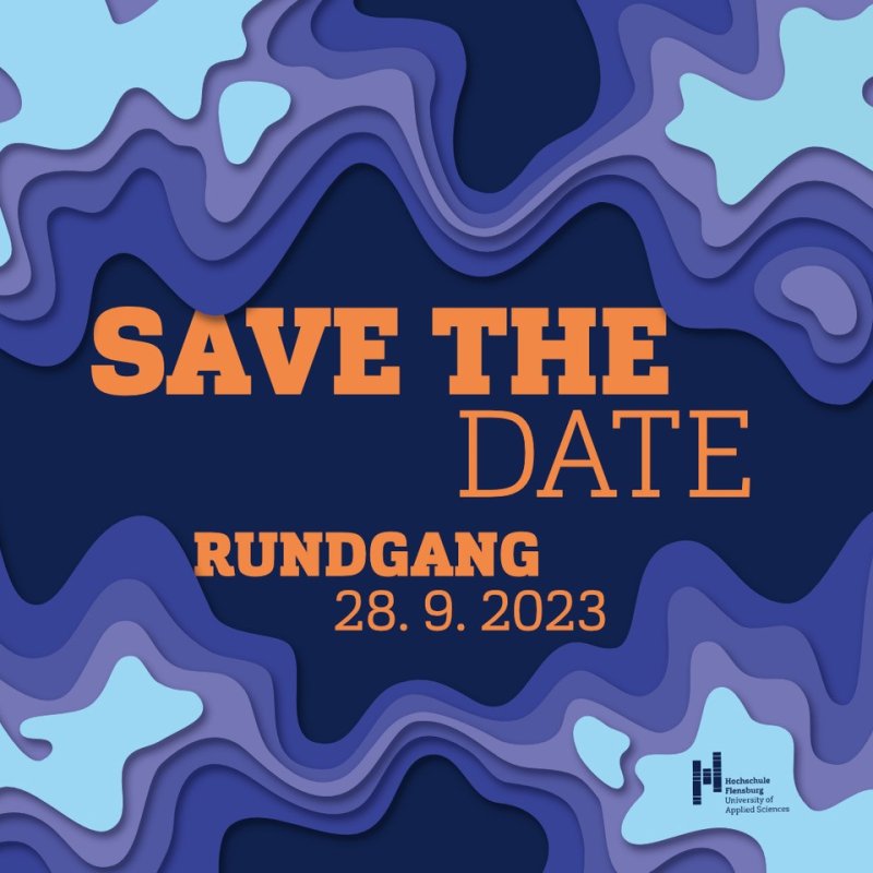Save the date-Plakat Rundgang Fachbereich 3, 28.09.2023