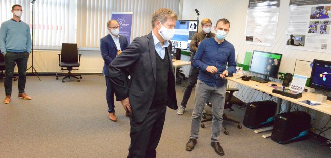 Robert Habeck besuchte die Hochschule Flensburg