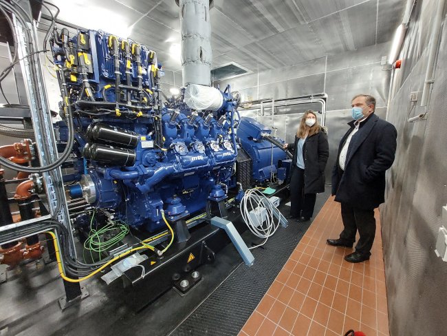 Besichtigung Gasmotor