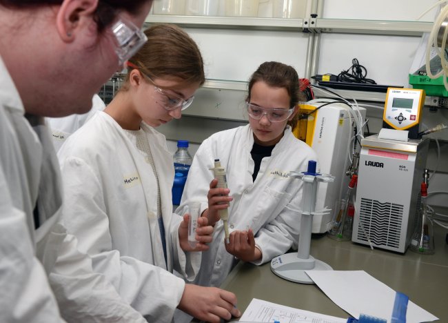 Schülerinnen forschen zum Klimawandel