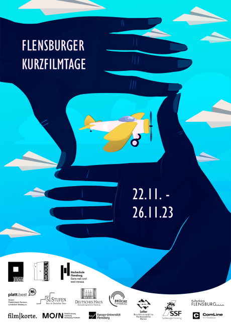 Das aktuelle Plakat der Flensburger Kurzfilmtage 2023