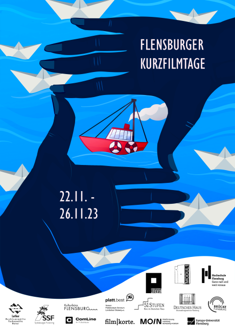 Das aktuelle Plakat der Flensburger Kurzfilmtage 2023