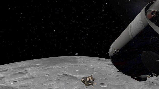 Mondlandung: Szenen aus der preisgekrönten Animation der Landung auf dem Mond von Rainer Christiansen.