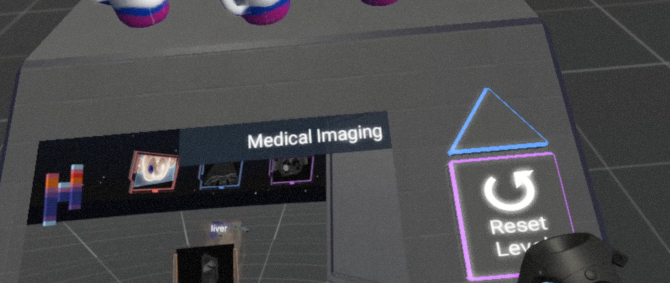 Screenshot einer Virtual Reality-Anwendung