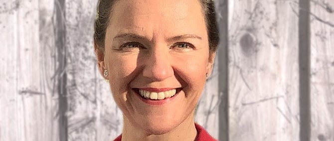 Auf dem ist Astrid Fustmann zu sehen.