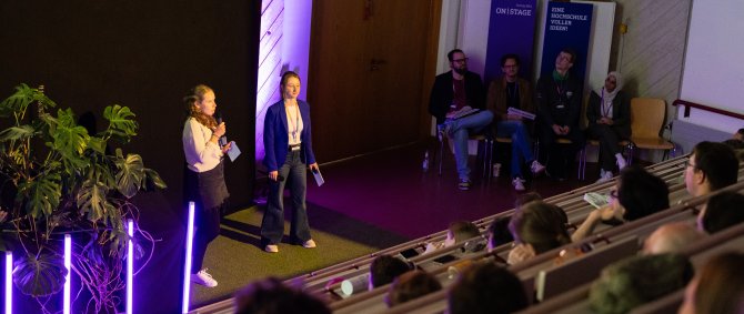 Vorstellung von einer Idee beim Pitch Event