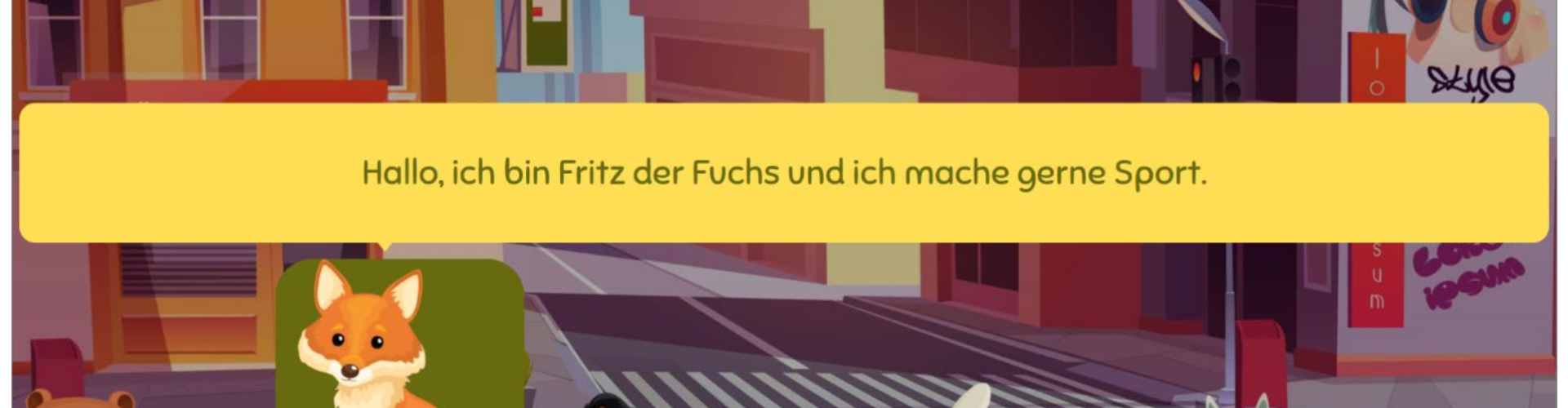 Ansicht der Vorleseseite