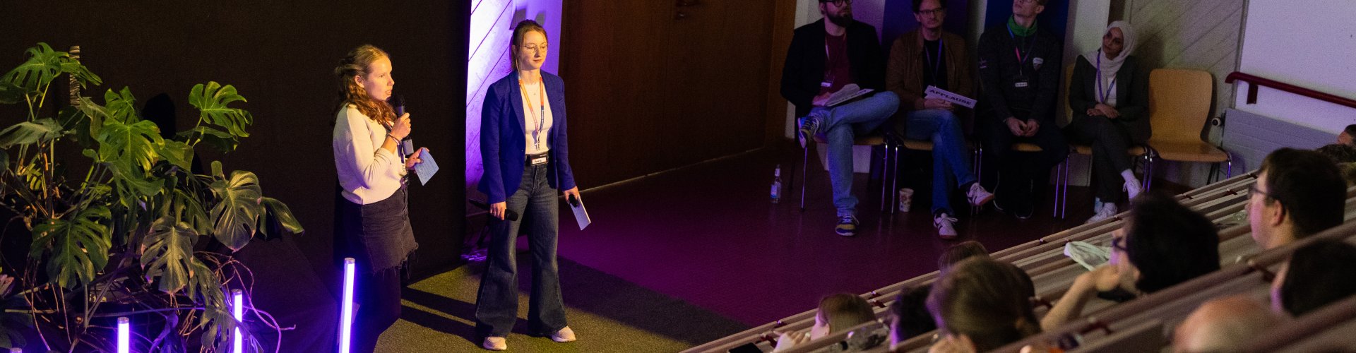 Vorstellung von einer Idee beim Pitch Event